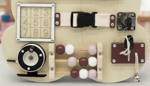Tablero Sensorial Oso Busy Board Aprendizaje Estimulación