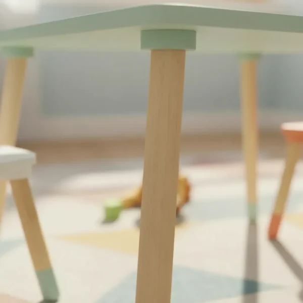 Mesa Sillas Madera Infantil - Niños