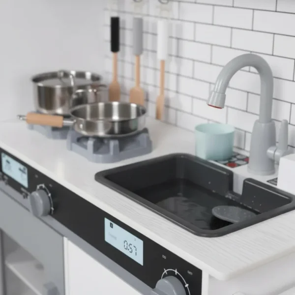 Cocina Madera Con Heladera Lavarropas Y Agua Real