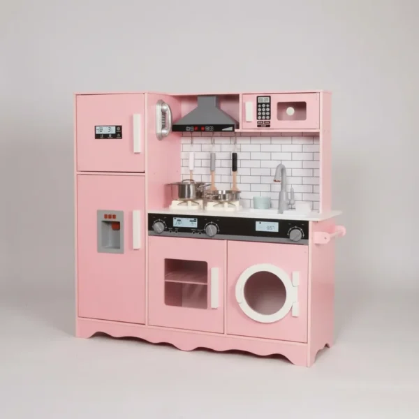 Cocina Madera Con Heladera Lavarropas Y Agua Real