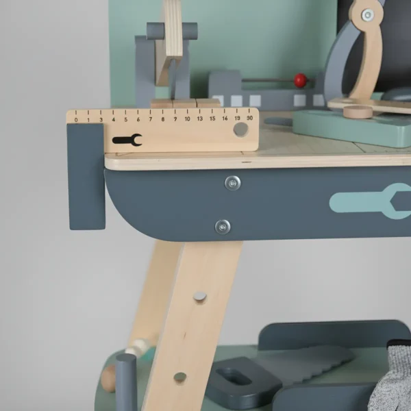 Banco Herramientas Madera Niños 3+ Martillo + Accesorios