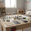 Banco Herramientas Madera Niños 3+ Martillo + Accesorios