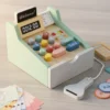 Caja Registradora De Juguete De Madera Con Accesorios Kids