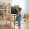 Torre De Aprendizaje Montessori Plegable 3 En 1 Multifuncion
