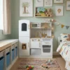 Cocina Blanco Y Dorado En Madera Infantil