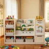 Organizador De Juguetes Infantil Con Pizarra Y Librero