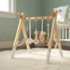 Gimnasio Bebé Madera Plegable 3+ Meses Y 5 Colgantes