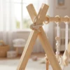 Gimnasio Bebé Madera Plegable 3+ Meses Y 5 Colgantes